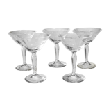Set of 5 original liqueur glasses, direct from the 1950s