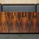 Mid-Century 3-seater canapé in Brazilian hardwood, 1966.