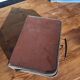 Set of 3 old cardboard suitcases