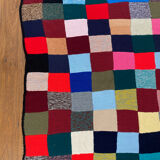 Handmade wool crocheted Granny square blanket