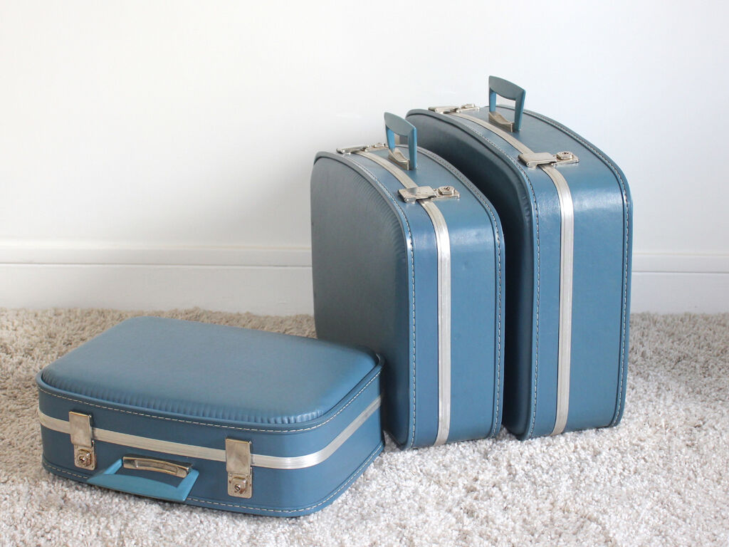 Valises gigognes d'hôtesse de l'air des années 60