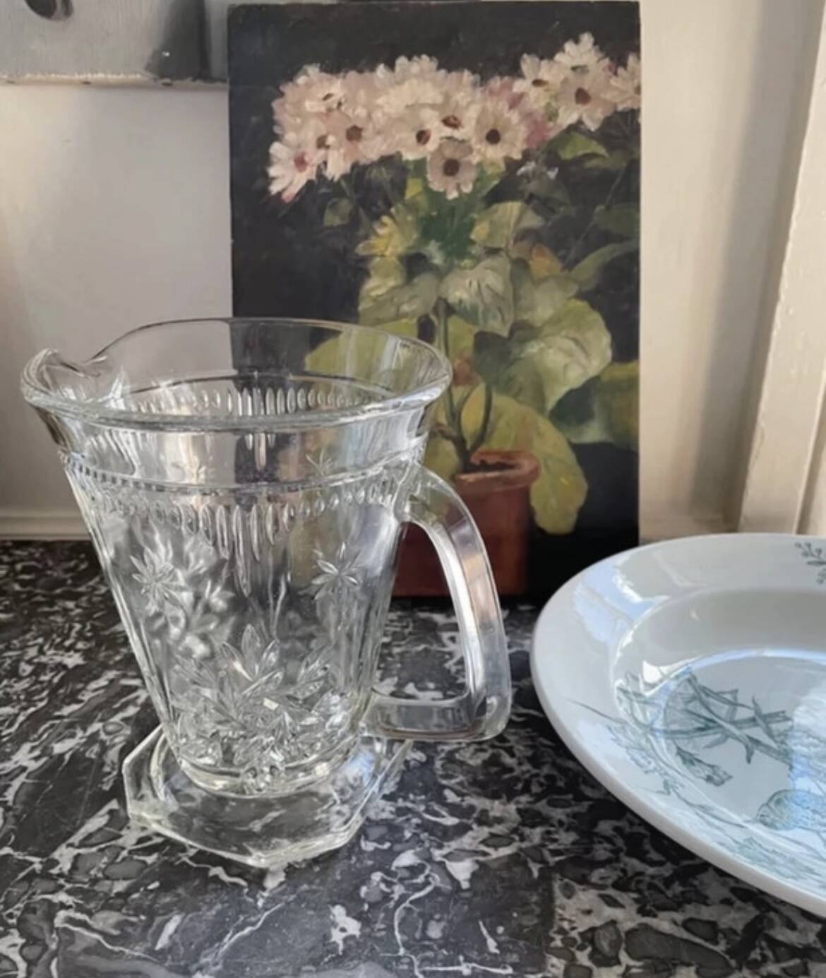 Cut glass jug Art Deco – 1950s