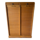 Vintage 70s double curtain filing cabinet