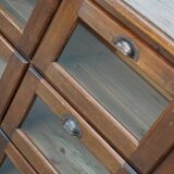 Vintage Dutch Pine Haberdashery Shop Cabinet, Mid-Century