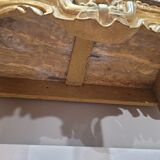 Console d'appui, murale en bois sculpté doré, Louis XV, XVIIIe siècle, France