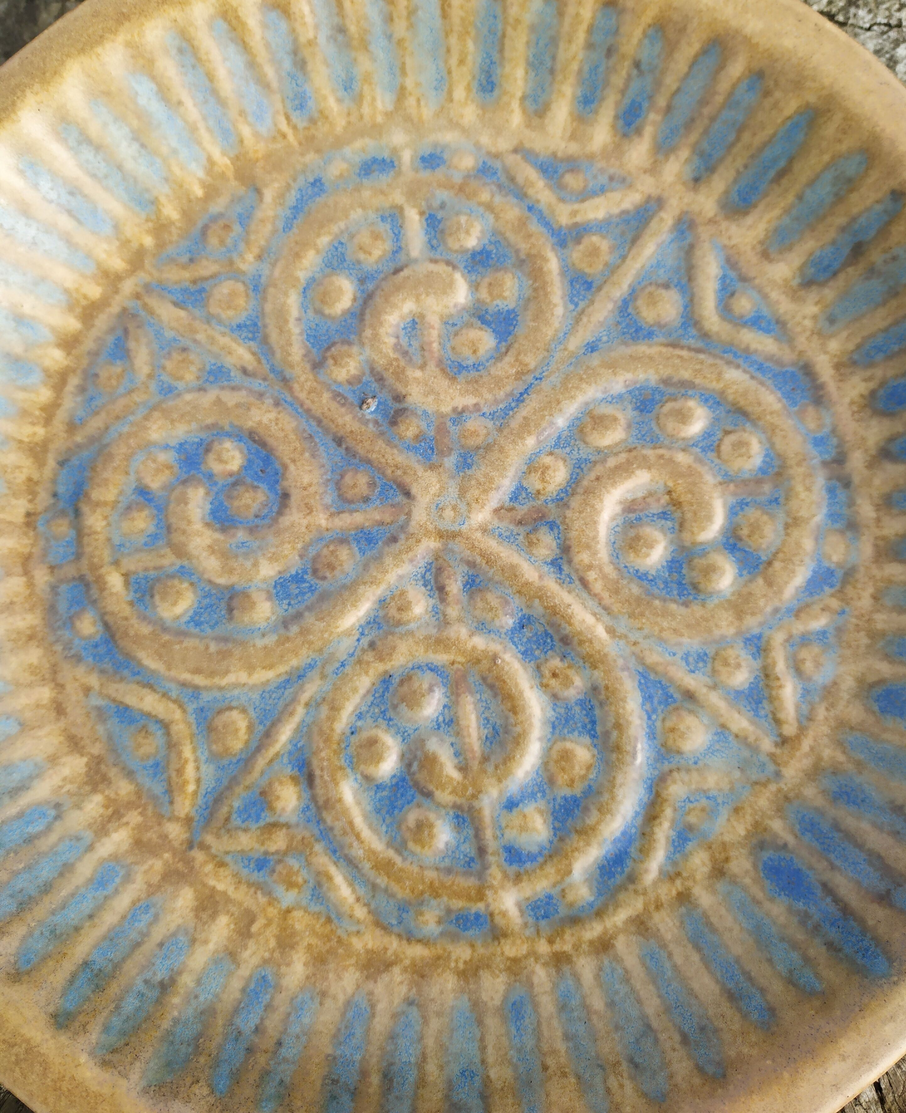 René Quillivic's Celtic sandstone décor plate