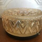 Vintage iridescent amber ceiling