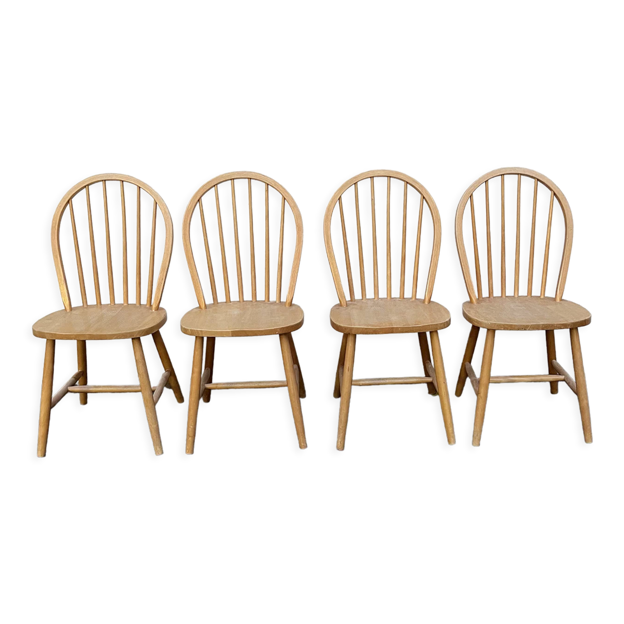Series of 4 Windsor chairs