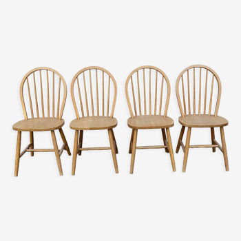 Series of 4 Windsor chairs