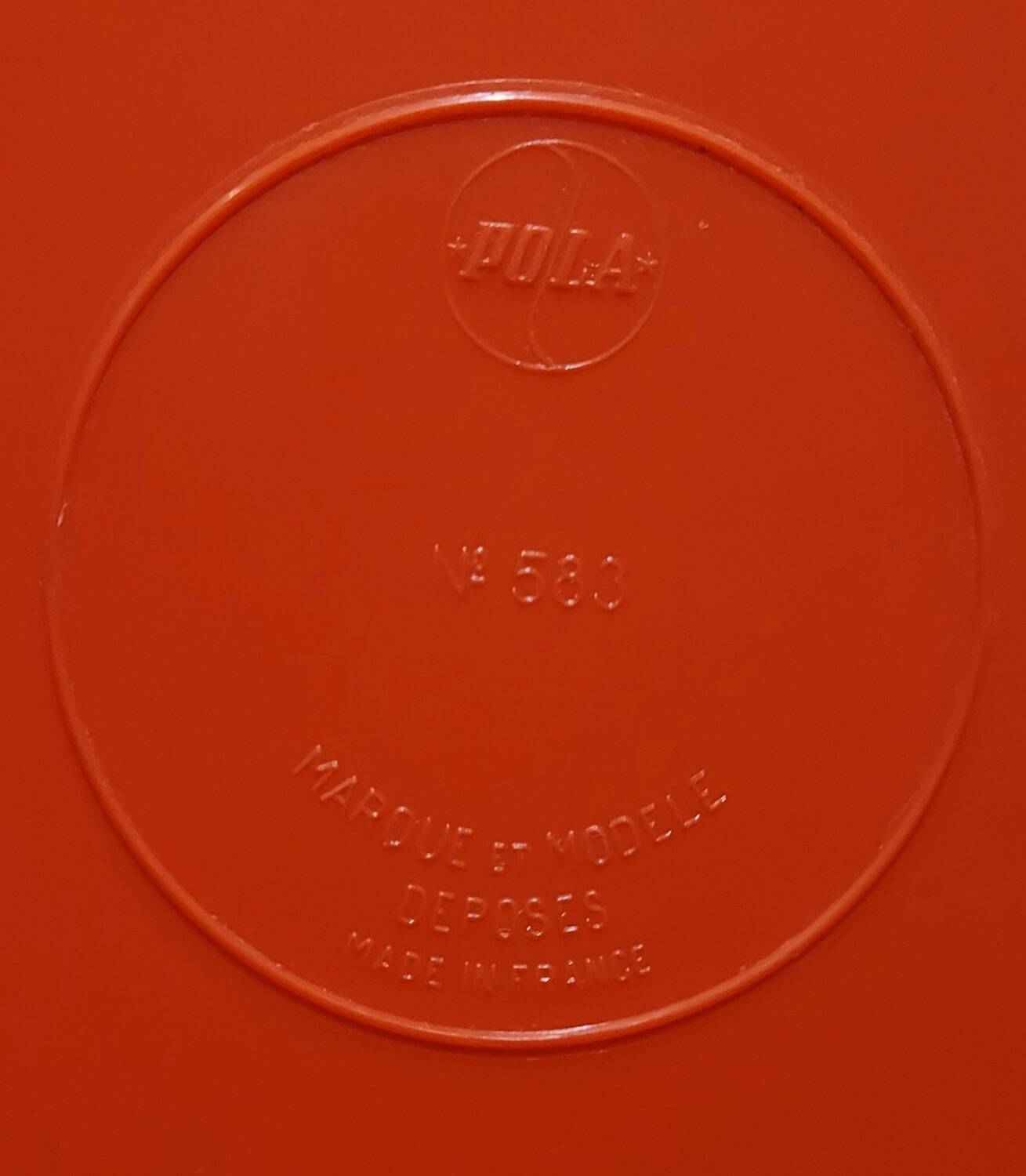 Miroir vintage orange années 70