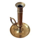 Old Candlestick Mounted Drop Candlestick in Copper or Brass