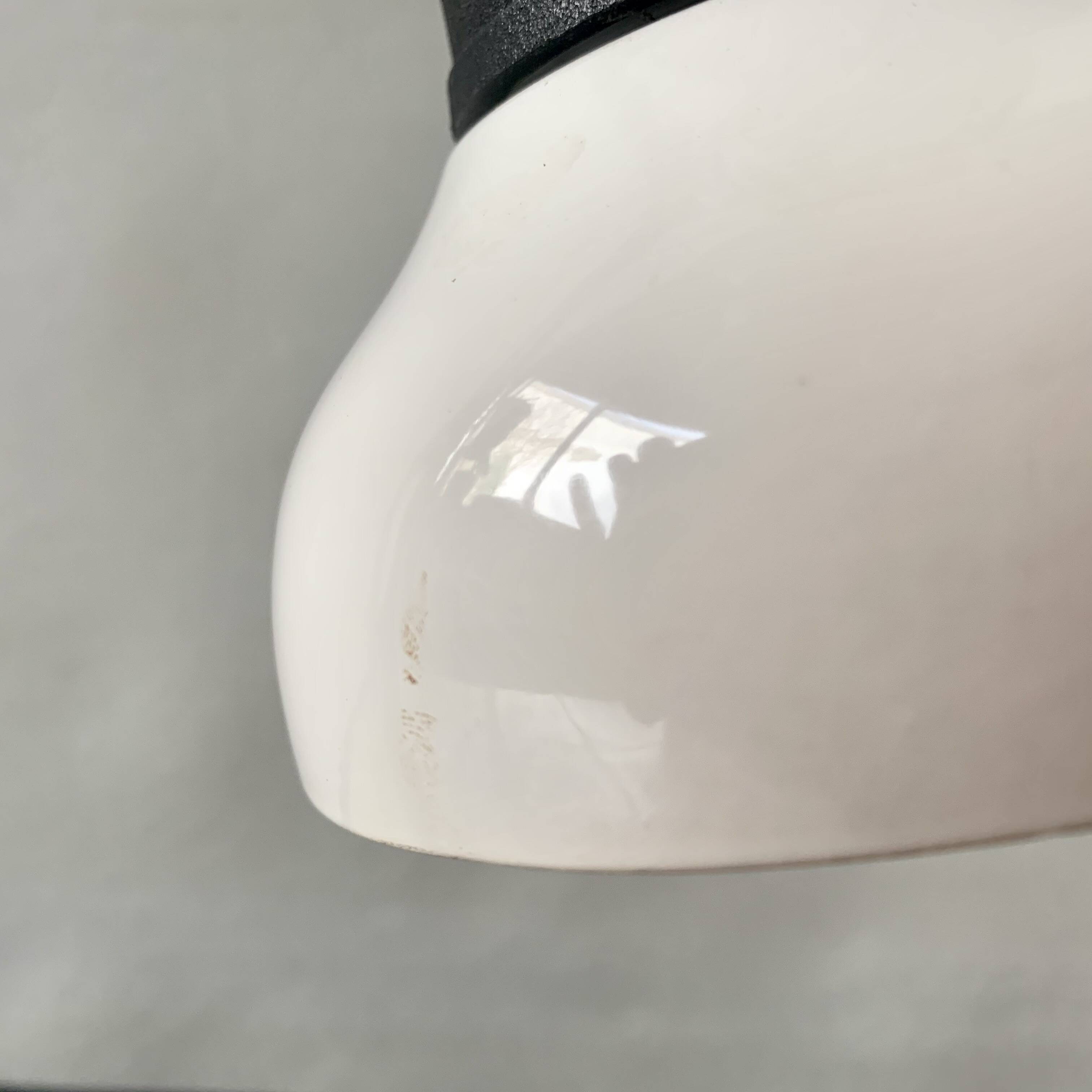 Vintage Massive white and black desk lamp - 1970s