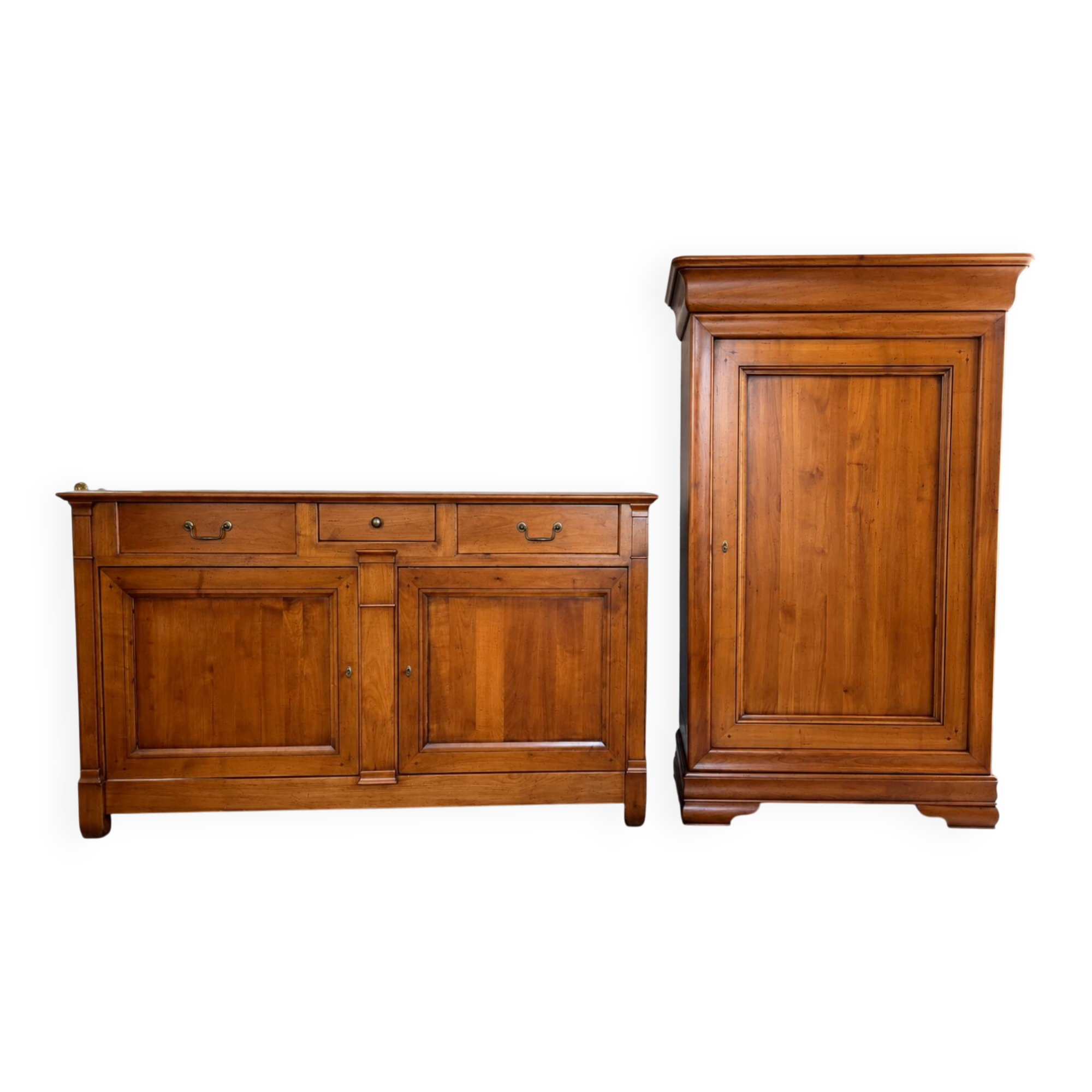 Solid cherry wood sideboard – Atelier Villa, Faubourg Saint-Antoine Paris
