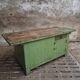 Îlot de cuisine vert établi antique