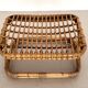 Tabouret design italien en rotin de bambou, 1960s