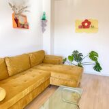 Chrome and smoked glass coffee table