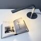 Large table lamp “Gulp,” chrome-plated, by Ingo Maurer for Design M, Germany, 1960s
