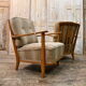 Pair of designer armchairs