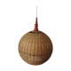 Suspension boule en rotin