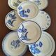8 French earthenware dinner plates (Gien Sarreguemines Digoin Moulin des Loups Orchies)