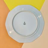 8 plates in white and golden porcelain ctogonales winterling marktleuthen bavaria