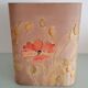 Vintage silk lampshade with floral pattern