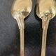 6 cuillères à café en métal doré