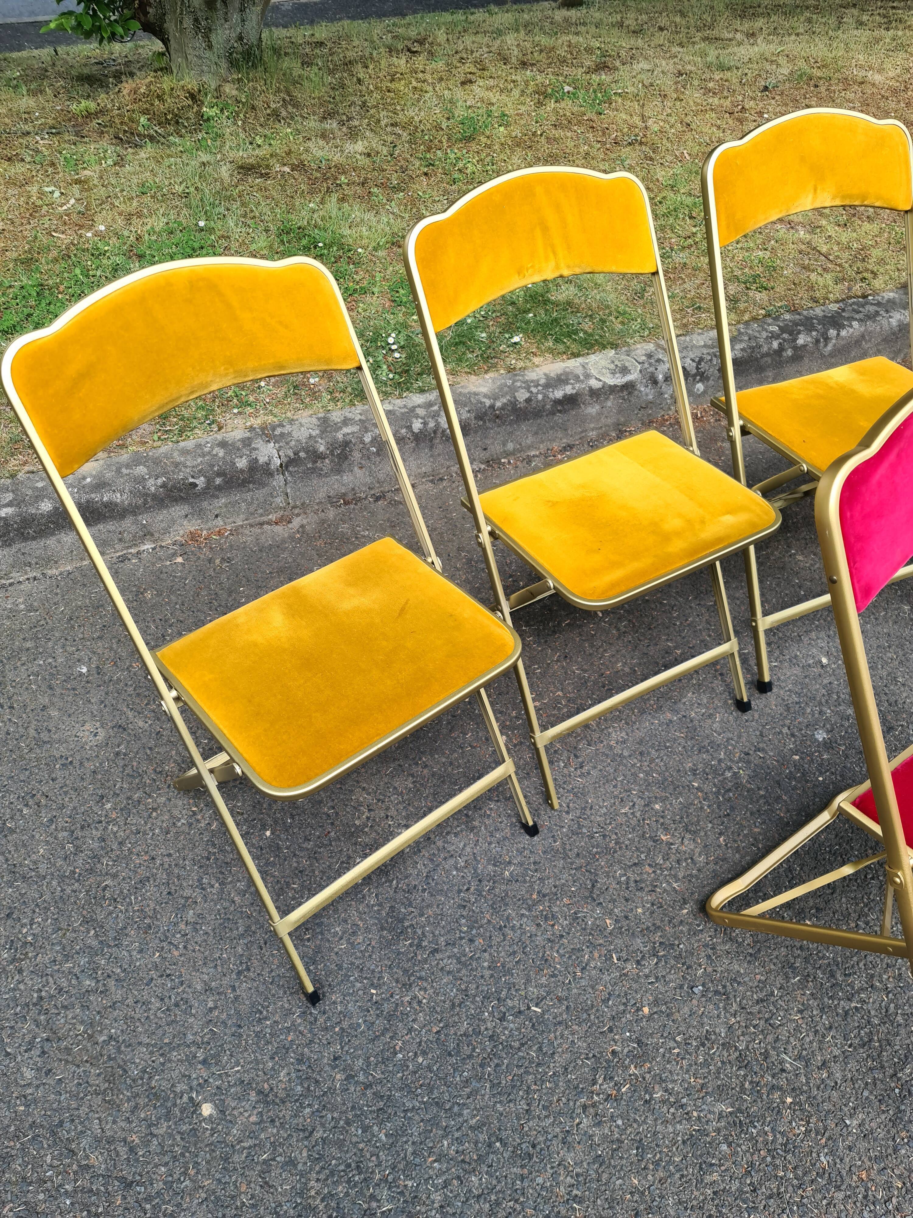 Set of 10 folding chairs Chaisor "theater chair"