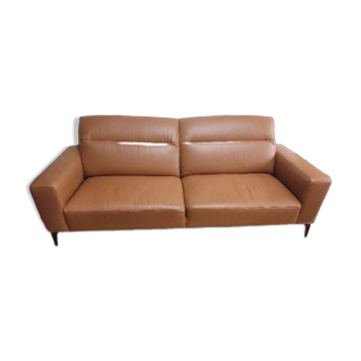 Camel leather sofa Bo Concept Zürich