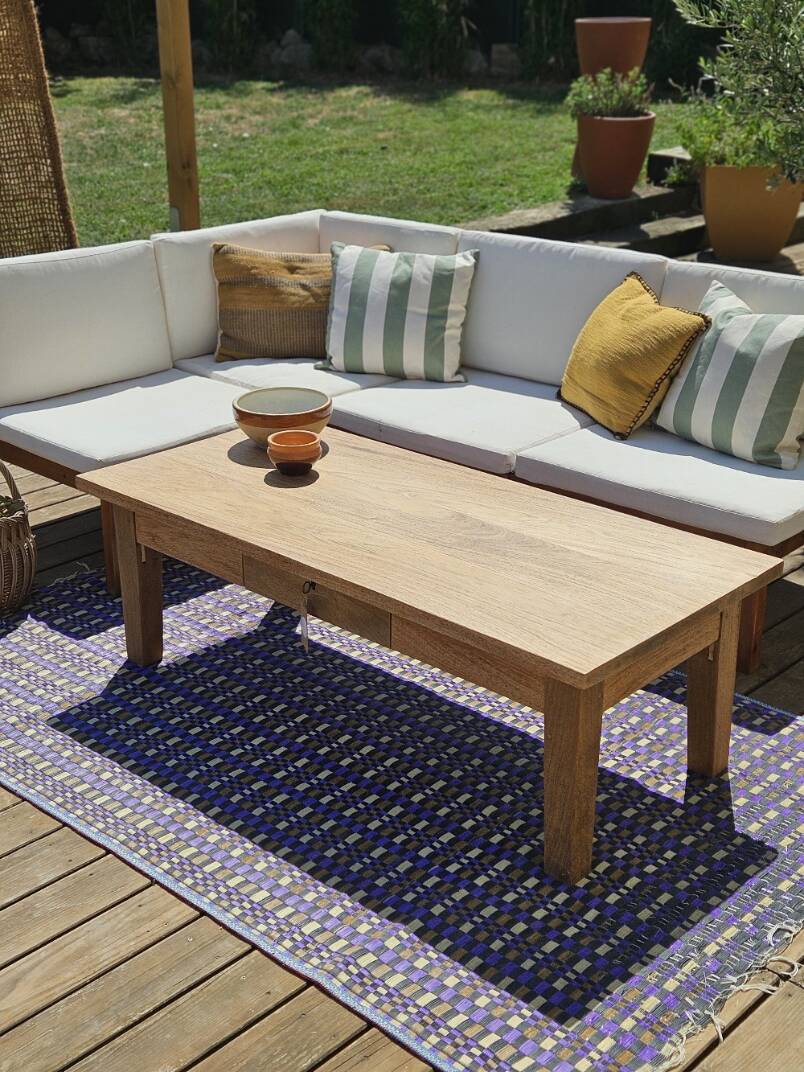 Antique solid wood coffee table – unique restored piece | Louna