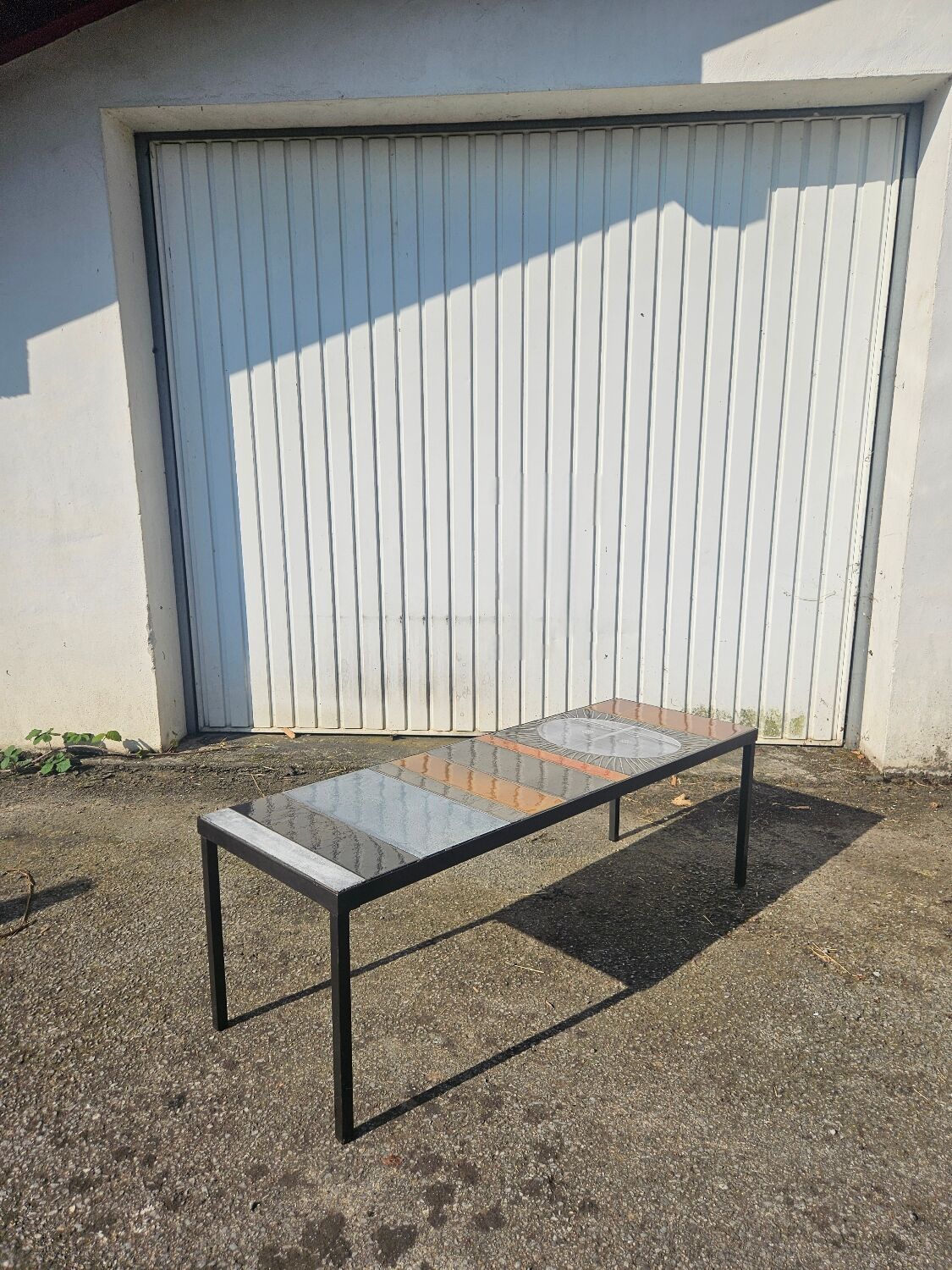 Ceramic coffee table <<< Sun >> by Roger Capron