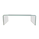 Moulded glass coffee table