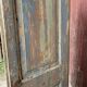 Three-leaf screen, salvaged from an Indian home, green, blue and natural patina