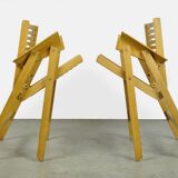 Original vintage foldable dining chairs by the Slovenian architect Niko Kralj (1920-2013) for Stol