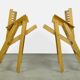 Chaises de salle à manger pliables vintage originales de l'architecte slovène Niko Kralj (1920-2013) pour Stol