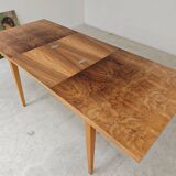 Extendable lacquered table czechoslovakia trud 1960