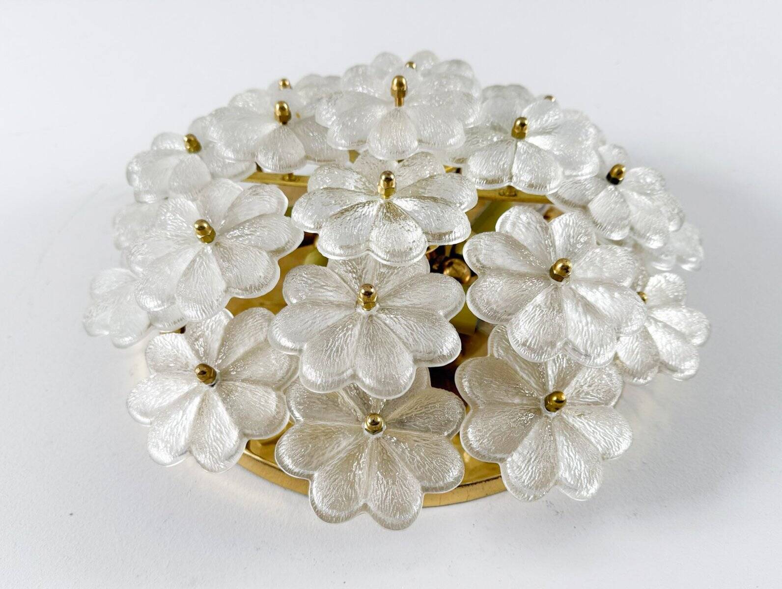 Modern mid-century wall lamp with floral pattern by Ernst Palme, 1960s