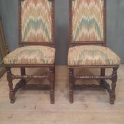 Paire de chaises d'époque Louis XIII
