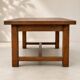 Grande table de ferme ancienne en chêne massif – 250 × 105 cm – Tiroir d'or