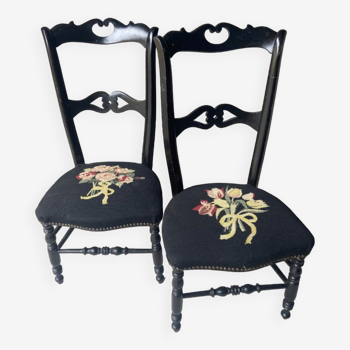 Pair of old nurse's chairs from the Napoleon III period