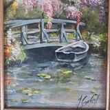 "Monet's Garden" painting by James Gaubert