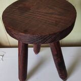 Tabouret bois rustique