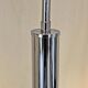 1970s Space Age Chromed Pendant Lamp attributed to AV Mazzega, Murano Glass