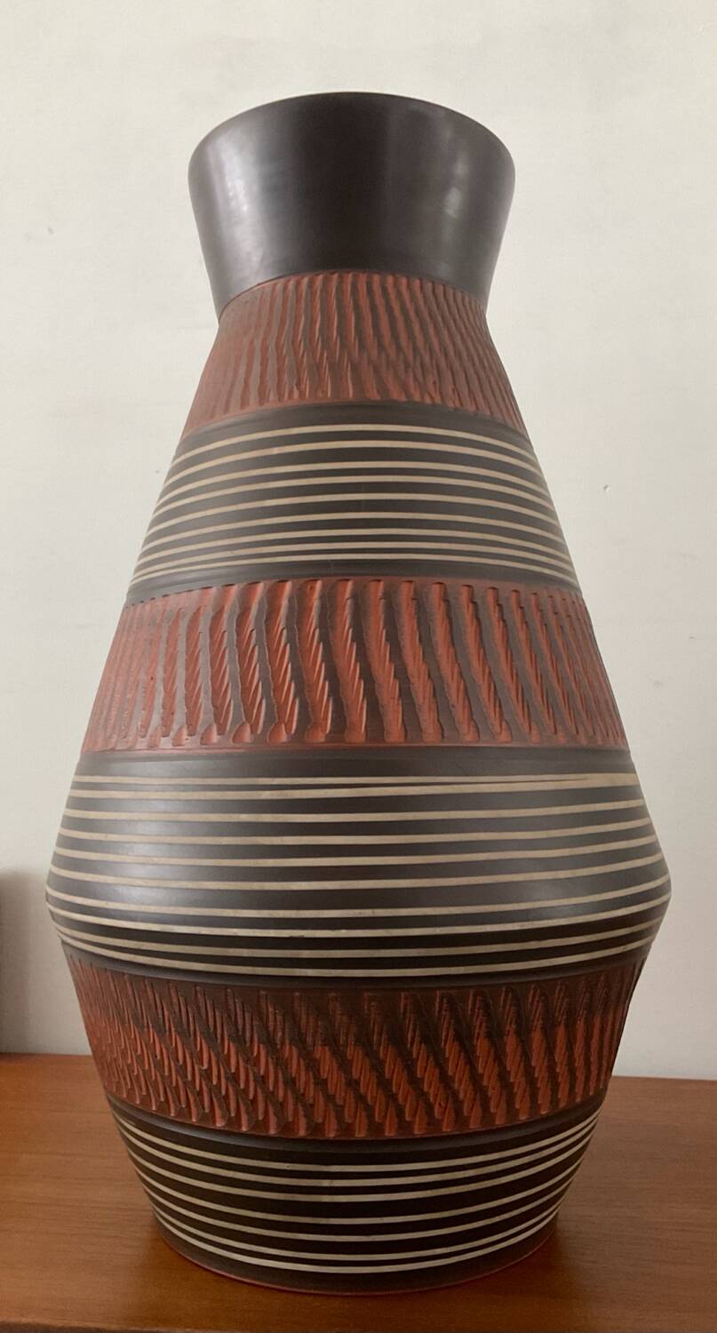 Large vintage Alfred Krupp ceramic vase