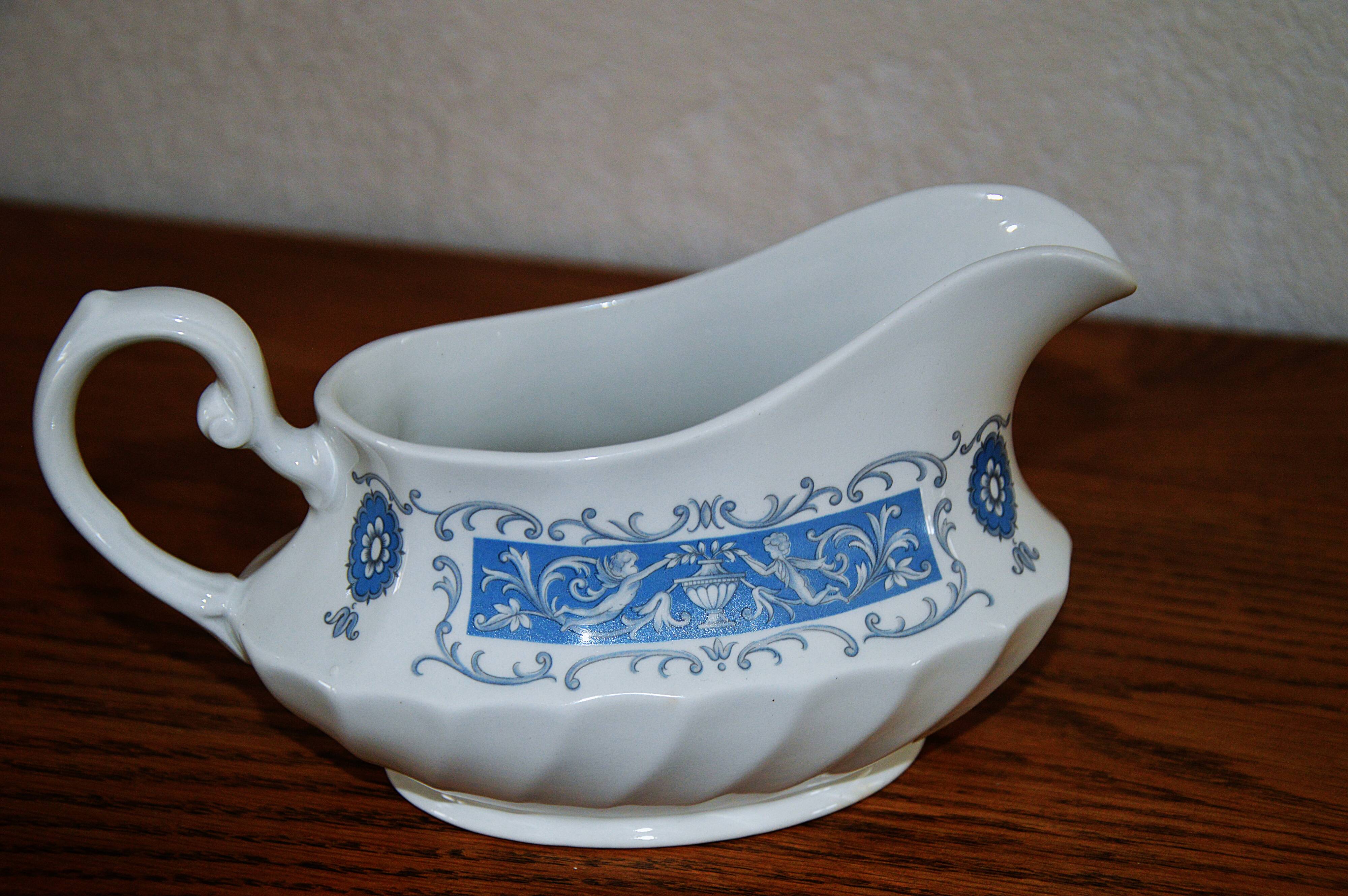 vintage old sauce boat Portland made in England