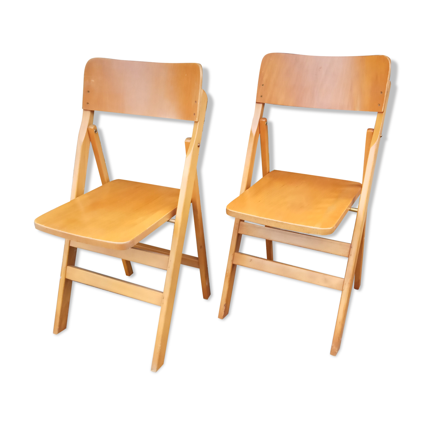 Pair of folding chairs 50s