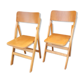 Pair of folding chairs 50s