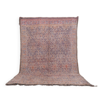 Vintage Moroccan Wool Rug 214 x 332 cm - Berber Handmade Living room rug