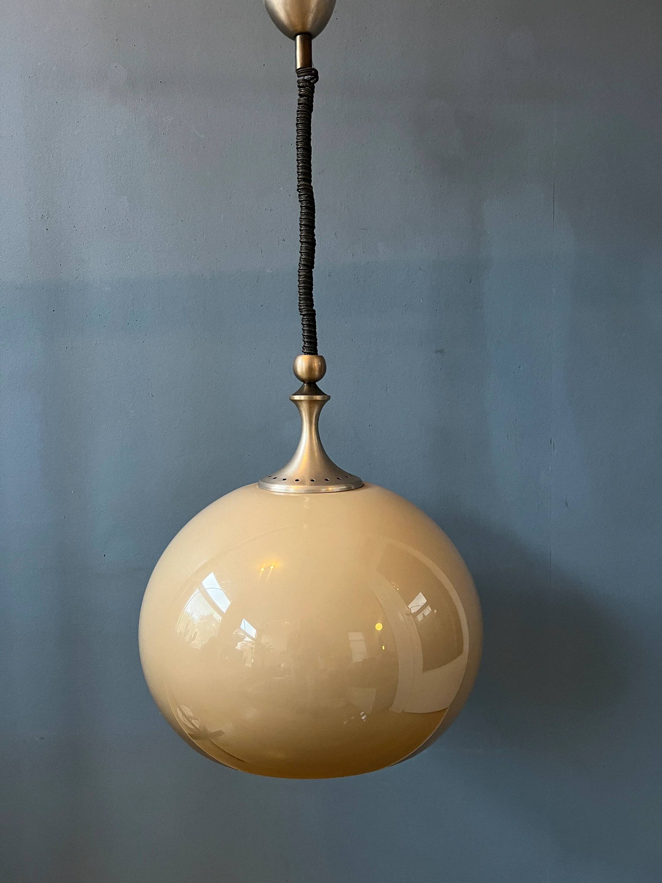 Suspension champignon Space Age en plexiglas Dijkstra Mid Century