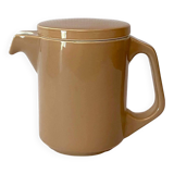 Brown ceramic pitcher